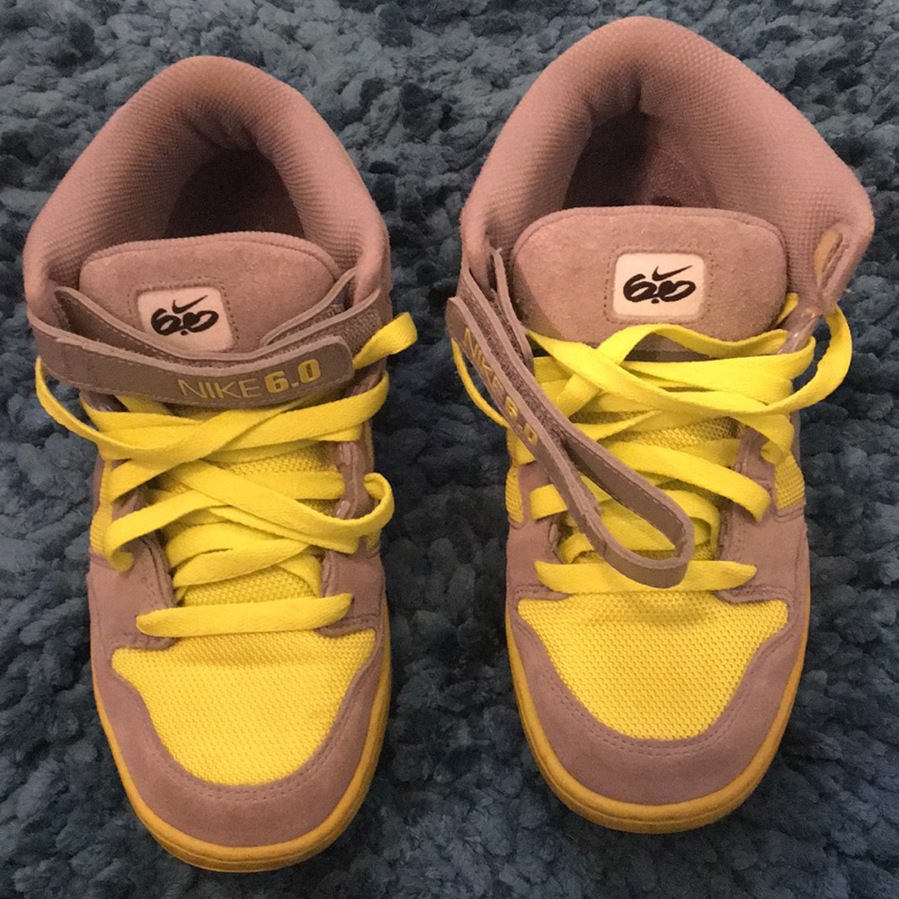 Nike custom 6.0 skate sneakers Sz 9 👟Grey/Lime👟